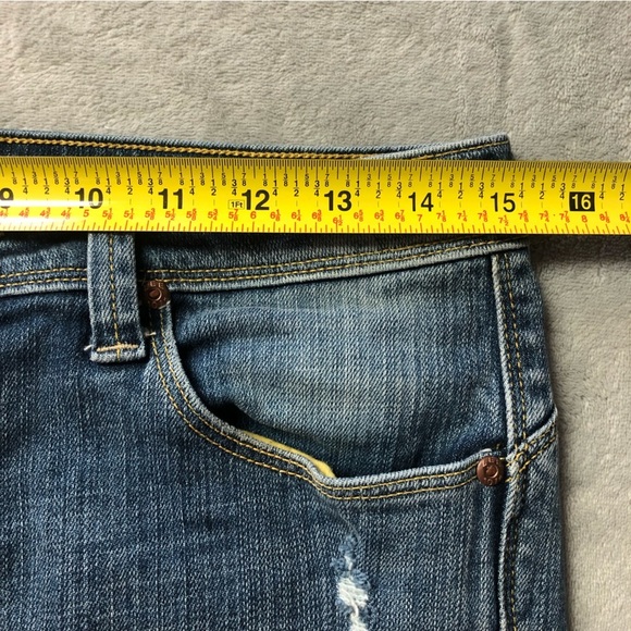 Lee 101+ Crop Distressed Ankle Denim Jeans - Picture 7 of 10